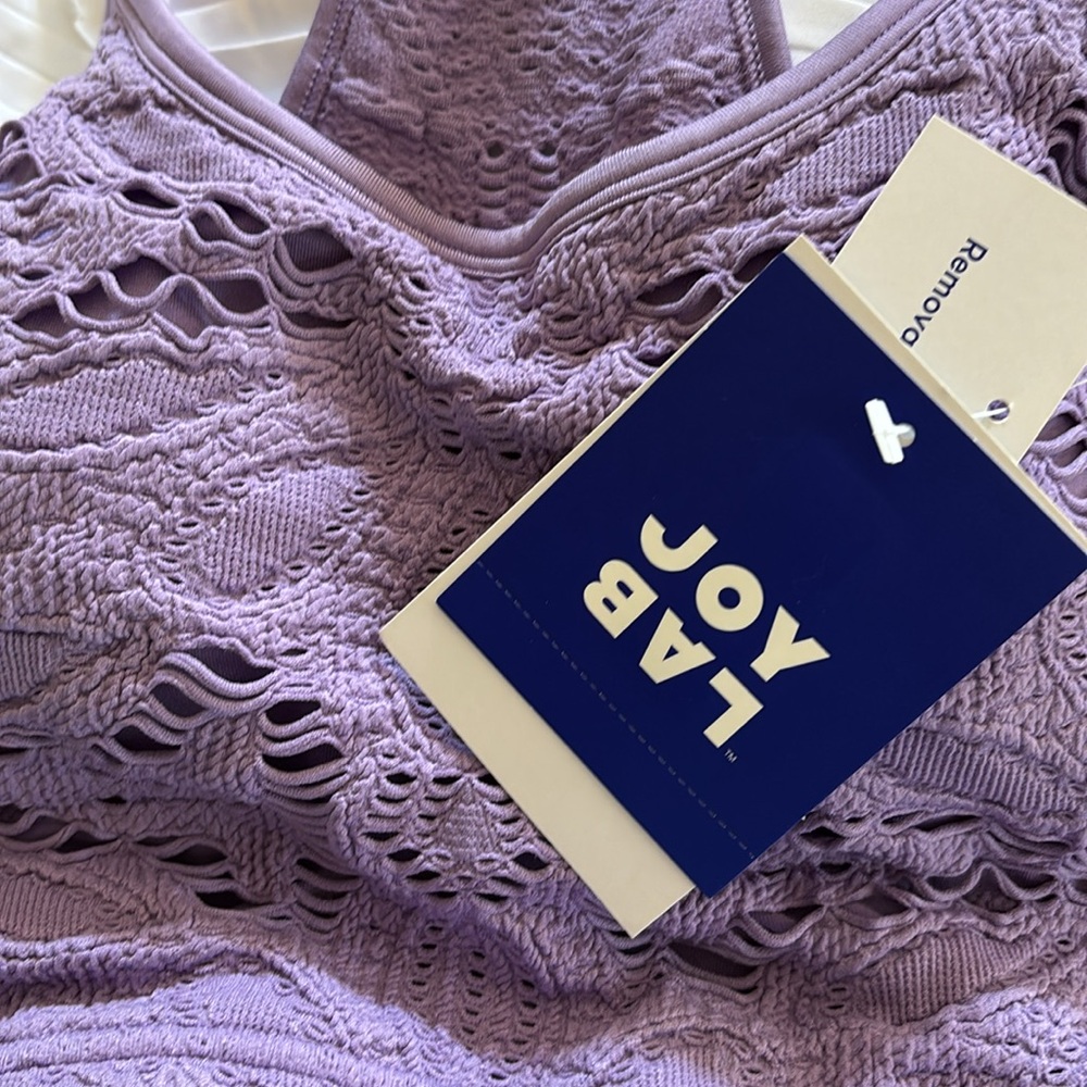Women's Lace Support Tank Top - JoyLab™ Purple new 🆕 - Picture 8 of 8